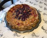 Une image de l'étape 14 de Tarte pêches de vigne et rhubarbe (pâte brisée à la pêche).
