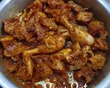 A picture of step 3 of Murgir Laal Jhol.