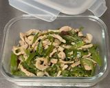 A picture of step 5 of Pork Ginger stir fry with Green Pepper.
