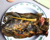 Foto langkah ke 6 dari resep Pepes ikan mas pedas kemangi.