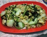 Foto langkah ke 5 dari resep Tumis Daun Ubi Jalar Sawi Putih.