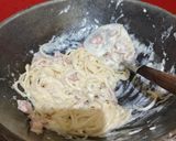 Foto langkah ke 3 dari resep Spaghetti carbonara.