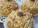Donat bomboloni topping kacang