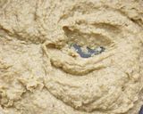 A picture of step 2 of Moong Dal Halwa.