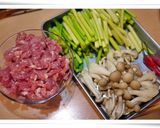 蒜苔炒肉絲的食譜步驟1照片
