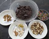 A picture of step 1 of Chocolate Nuts Bark.