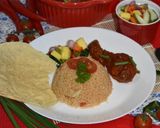 Foto langkah ke 5 dari resep Nasi Tomato Ayam Masak Merah.