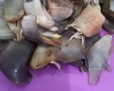 Foto langkah ke 1 dari resep Bakso Ayam Jantung Pisang.
