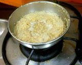 A picture of step 2 of Cauliflower Rice flakes and Soya Tikki.