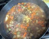 A picture of step 3 of Filipino Style Picadillo.