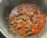 A picture of step 4 of Bhindi Masala.