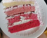 Rózsaszín ombre torta recept fázis 7 fotója