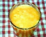 A picture of step 1 of Caromango Smoothie.