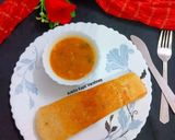 A picture of step 8 of South Indian Thali (Dosa).