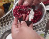 A picture of step 8 of Chocolate Geode Cake with Pomegranate Seeds.
