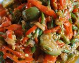 Foto langkah ke 9 dari resep Tumis sambal terong kacang panjang.