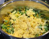 A picture of step 4 of Edamame, Corn, and Egg Stir-Fry.