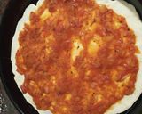 Foto del paso 9 de la receta: Pizza vegana con albahaca, tomates cherry y morrón 🍕