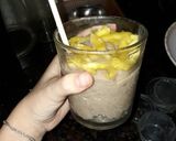 Hình bước làm 8 của món Sinh tố chuối milo ăn kèm mít xé sợi