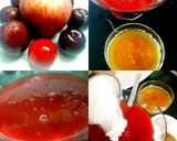 A picture of step 1 of Tasty Plum Popsicles.