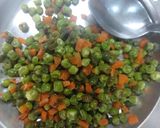 A picture of step 1 of Little millet kutki upma.