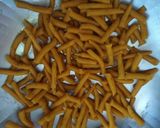 A picture of step 4 of Vanela Gathiya Nu Shaak (Thick handmade Sev Sabji).
