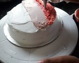 A picture of step 4 of Santa cake.