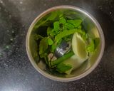 A picture of step 1 of Tangy sattu drink.