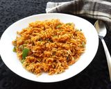 A picture of step 10 of Chinese Bhel.