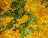 A picture of step 6 of BBQ Chicken biryani 🍽🍽.