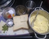 A picture of step 1 of Spicy Bread Pakoda.