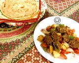 A picture of step 6 of Lebanese style Kabab Platter.
