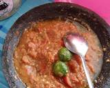 Tempe garet&sambel tomat mentah