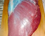 A picture of step 1 of Tenderloin Beef Loaf Steak.