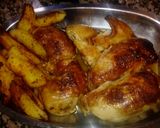 Foto del paso 5 de la receta: Pollo a la manteca de limón con papas en cuña