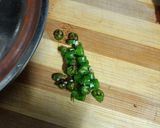 A picture of step 12 of Lobia Daal.