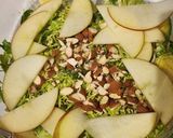 A picture of step 3 of Brussel Sprout and Apple Salad.