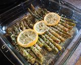 A picture of step 6 of Roasted Lemon Asparagus.