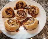 Foto del paso 10 de la receta: Rollitos de hojaldre con mermelada y fideos de chocolate