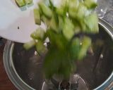 A picture of step 2 of Aloe vera cucumber juice.