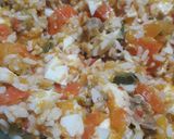 Foto del paso 3 de la receta: Tarta de verdura con arroz y paty