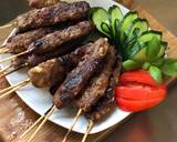 Beef Satay (Sate daging sapi giling/halus) langkah memasak 3 foto