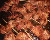 A picture of step 6 of Chicken tikka boti stick.