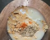 A picture of step 1 of Stuffed besan chilla.