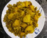 आलू बीन्स की सब्ज़ी (aloo beans ki sabzi recipe in Hindi) रेसिपी चरण 7 फोटो