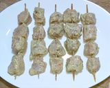 A picture of step 3 of Chicken Malai Boti.