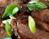 A picture of step 8 of My Mongolian Beef 🤩.