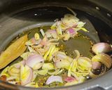 A picture of step 3 of Kwati (Nepalese Traditional Newari style mixed sprouted legumes soup).