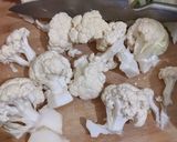 A picture of step 1 of Bang bang cauliflower.