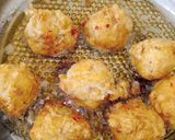 A picture of step 5 of Yam balls.